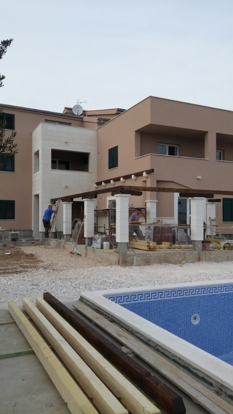 Start of installation of water and heating systems